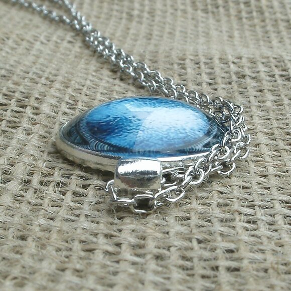 Stargate Glass Cabochon Pendant Necklace - Picture 8 of 12